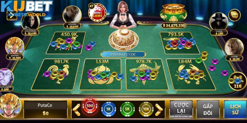 Luật chơi bầu cua tôm cá chuẩn xác tại nhà cái Kubet