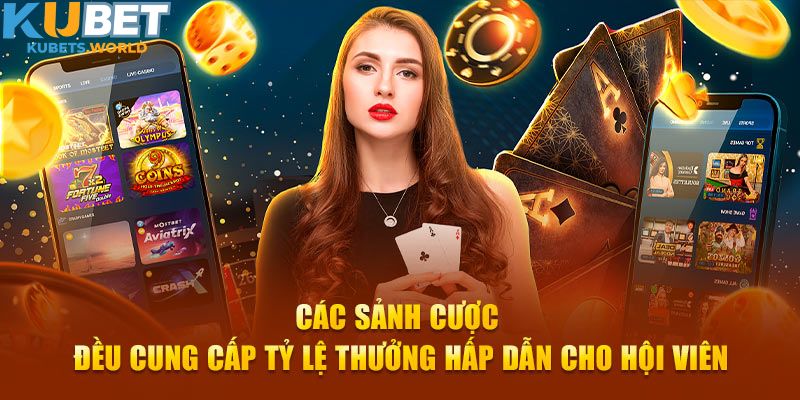 Tỷ lệ trả thưởng tại sảnh slot game Kubet cực cao